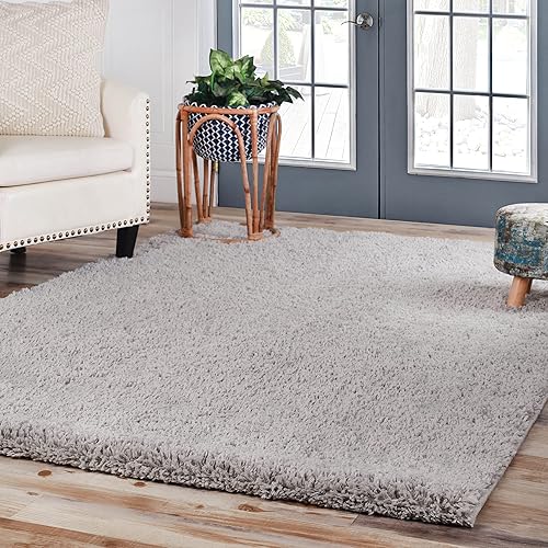 Superior Alfombra grande para interiores con respaldo de algodón, ultra afelpada y suave, mullida para sala de estar, dormitorio, oficina, sala de