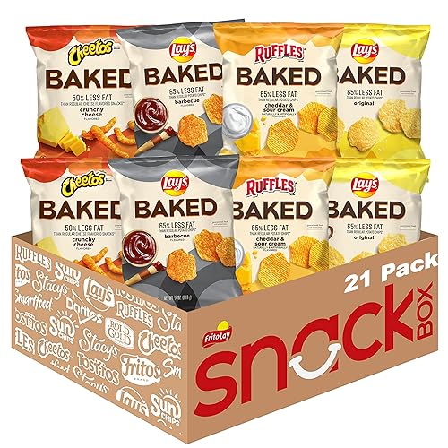 Frito-Lay Baked Variety Pack, 0.875 Ounce Snack Bags (Pack of 21) - Baked - 21 Count (Pack of 1)