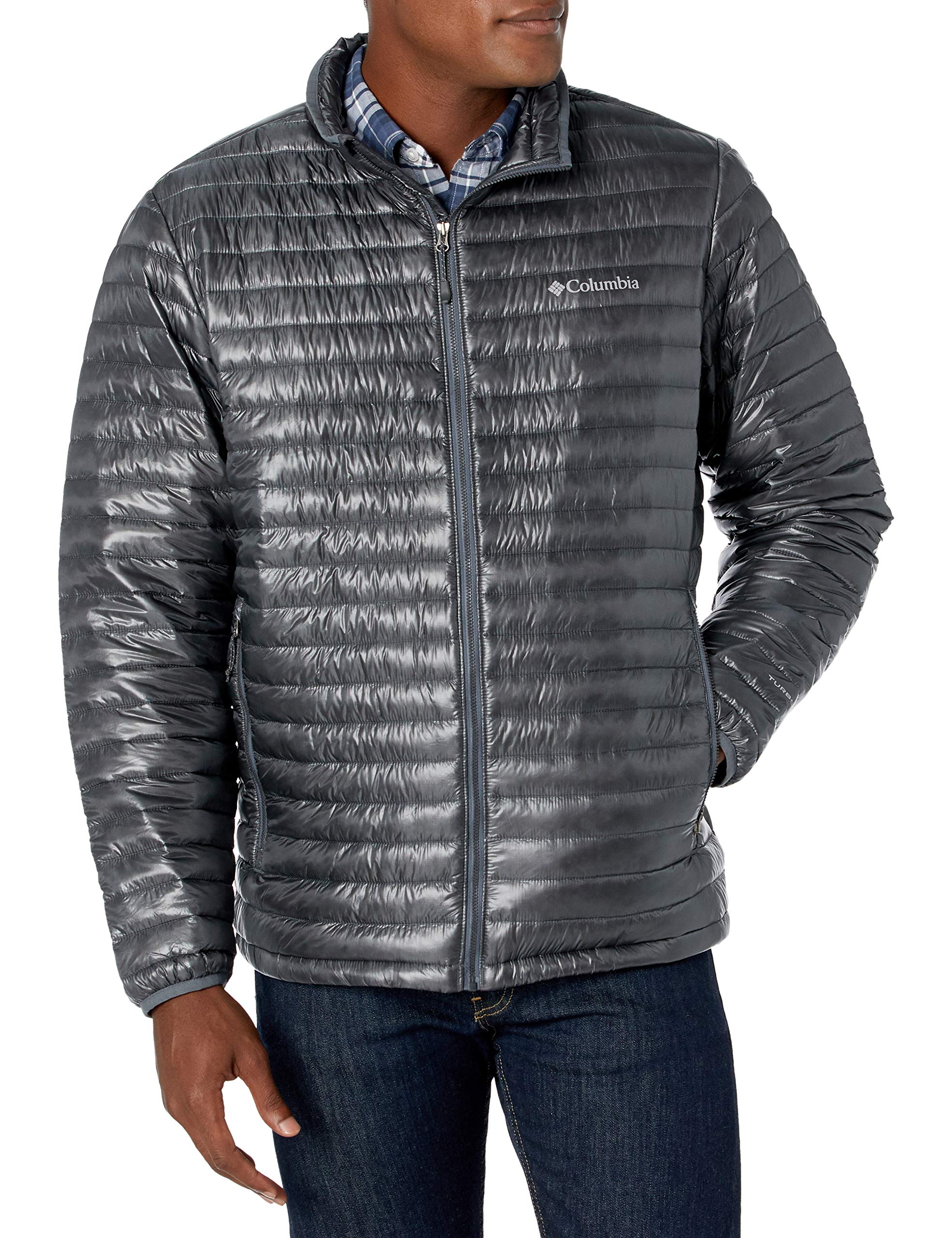 Columbia Men's Platinum Plus 740 TurboDown Jacket, Large, Graphite