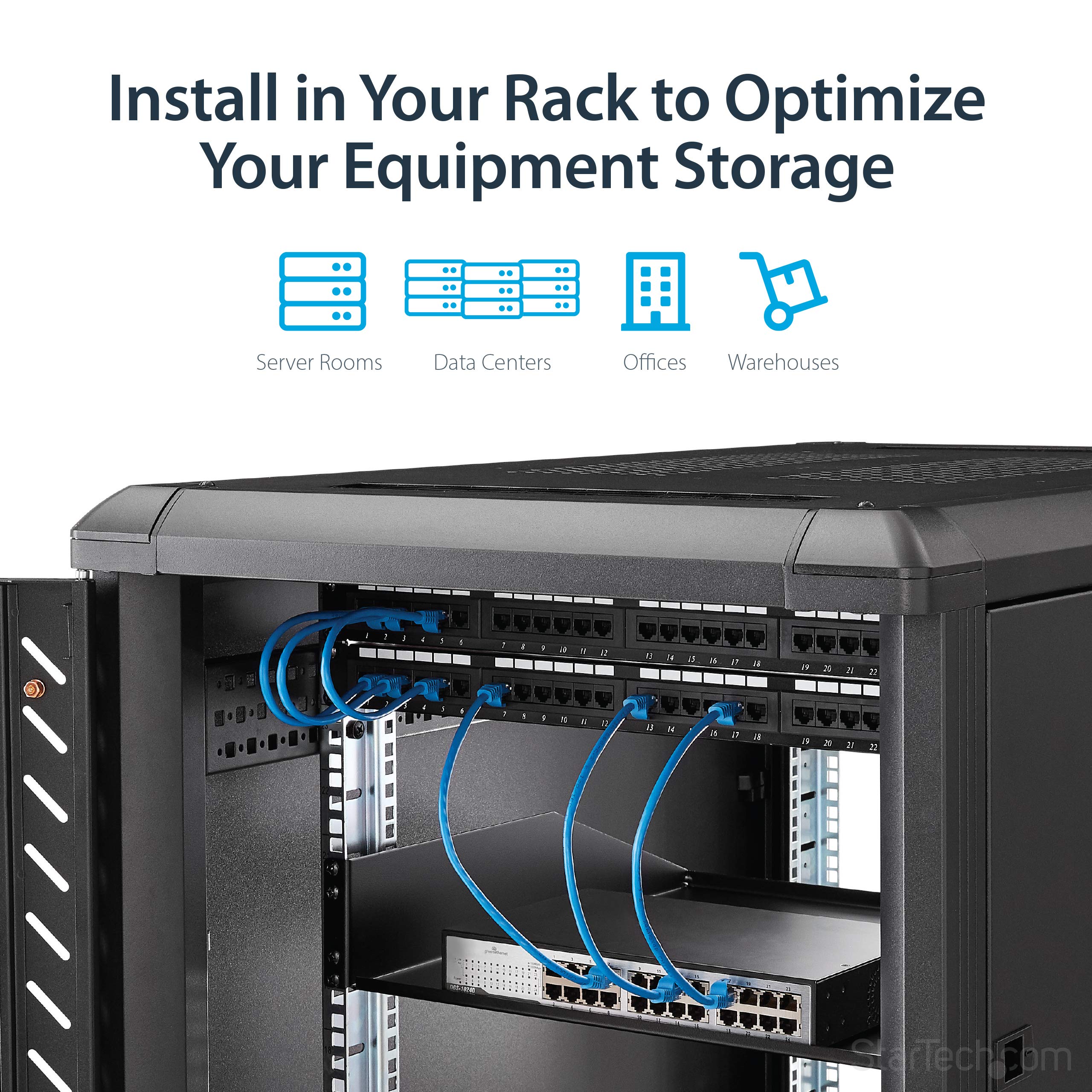 Startech Estante Bandeja Cantilever Armario Rack S