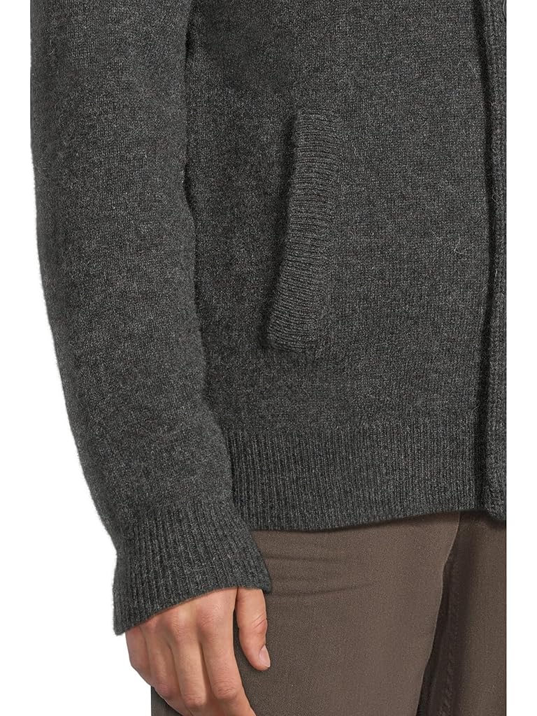 Gray Barbour Barbour Essential Patch Zip Through Knitted Jumper