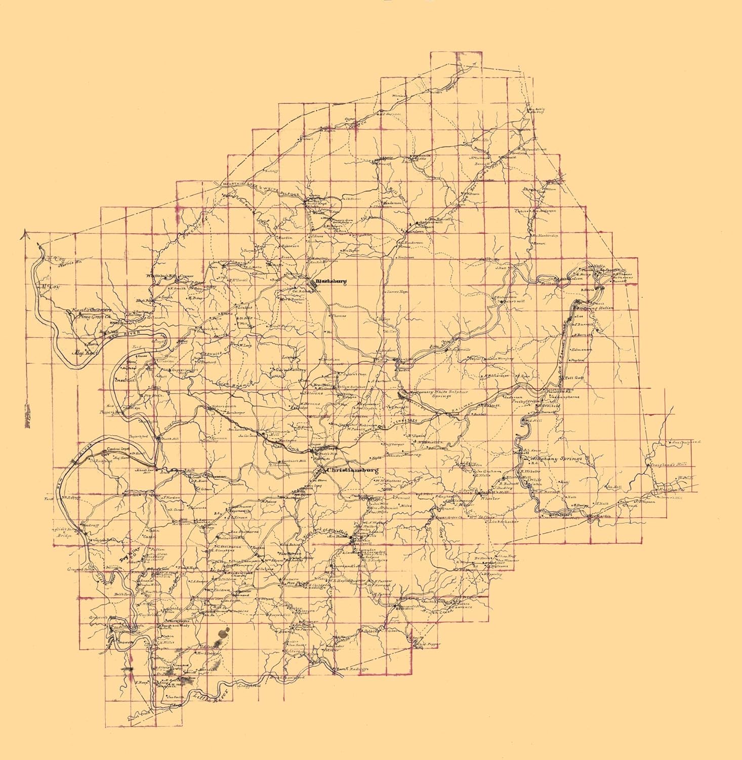 MAPS OF THE PAST Historical Map of Montgomery County