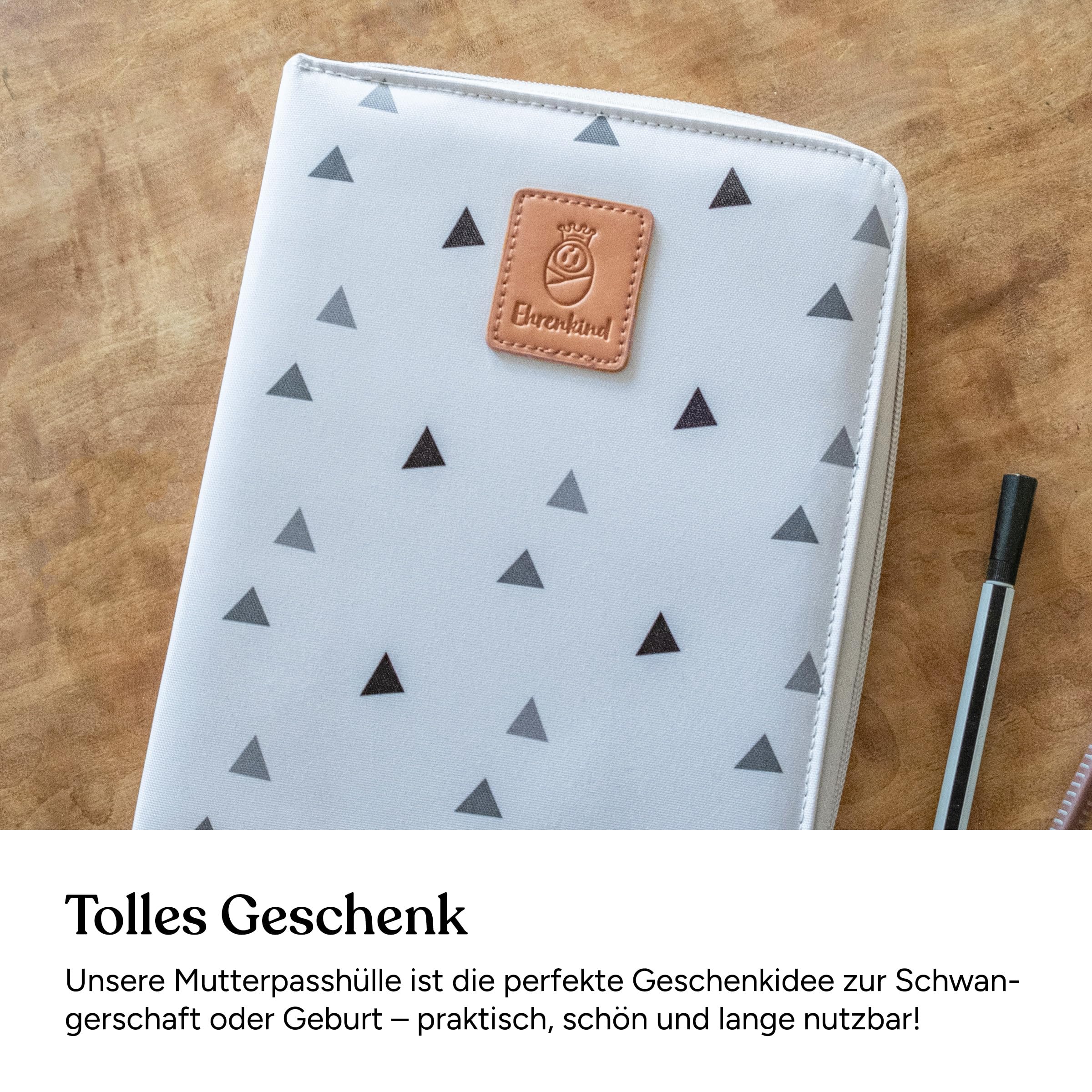 Ehrenkind® Mutterpasshülle | Mutterkindpasshülle | U-Heft Tasche | Mutterpassbuch | Impfpass Hülle Rosa Chili | Nachhaltig & Praktisch | Perfekt für den Alltag von Eltern