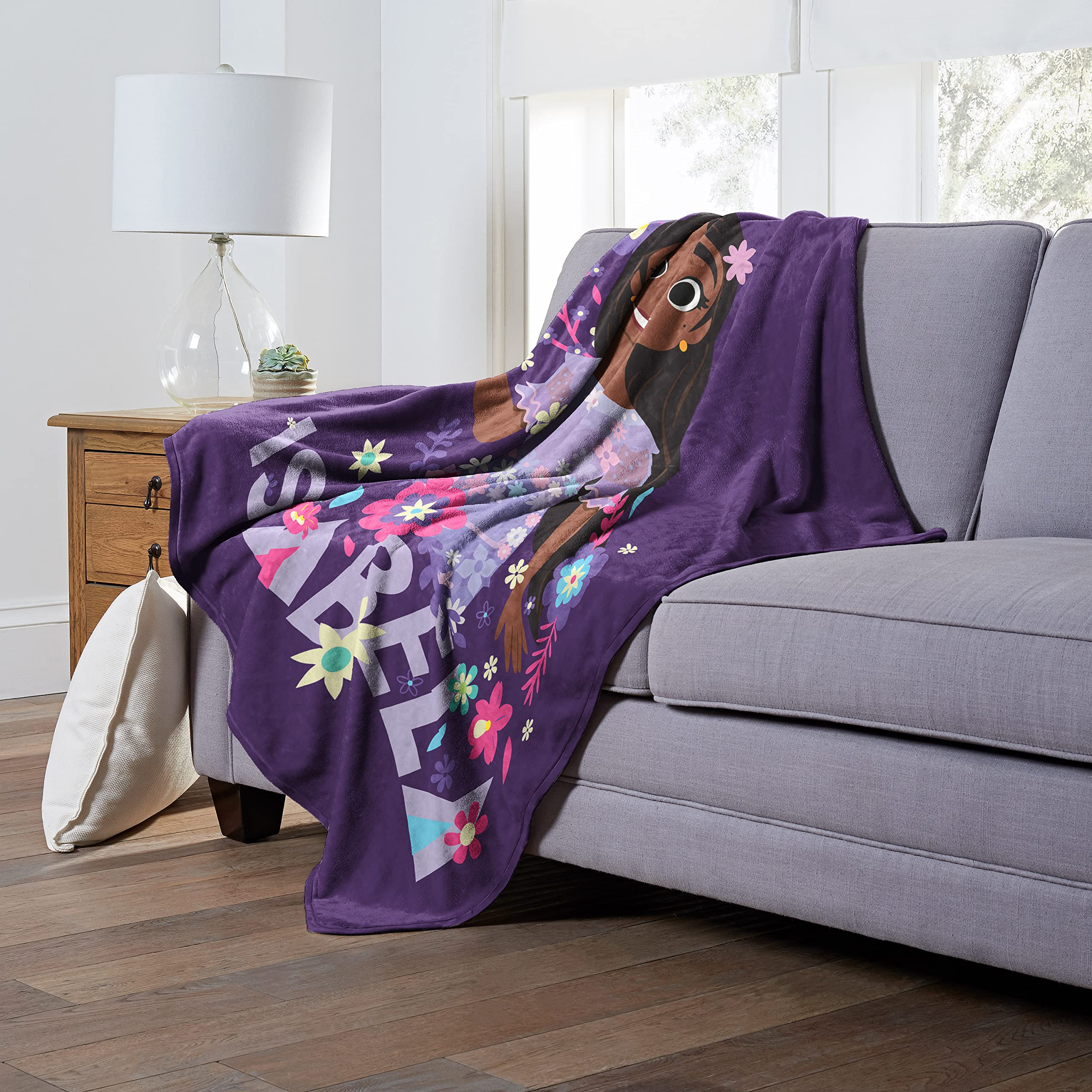 Northwest Encanto 'Familia' Silk Touch Sherpa Throw Blanket - 40\" X 50\" Soft Polyester Blanket