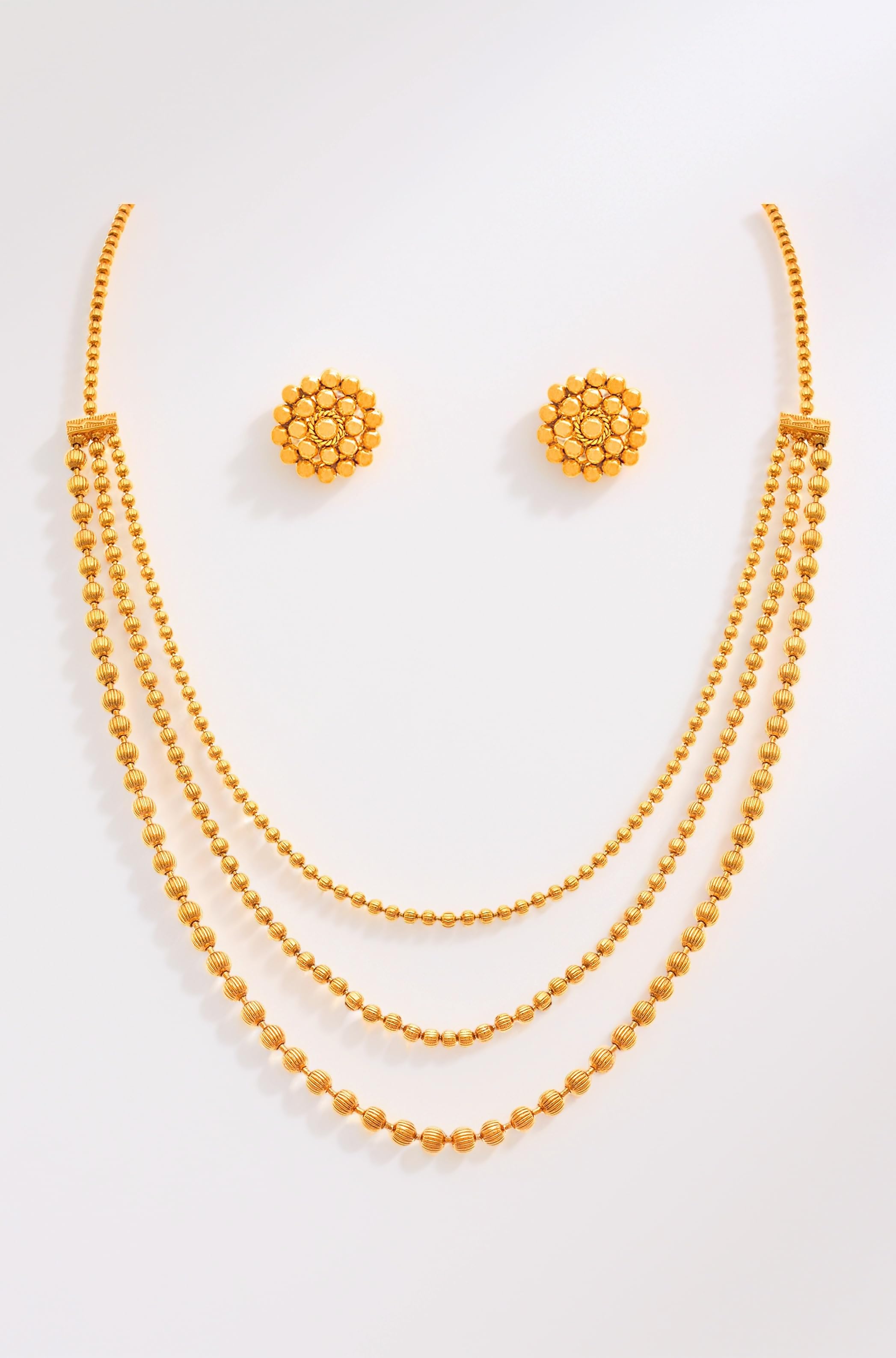 Jewellery for Less Gold Plated Necklace & Earrings Set for Women