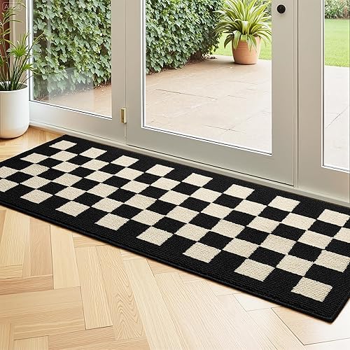 Miniatura 342 de GRANNY SAYS Felpudo para interiores, 32 x 48 pulgadas, antideslizante, tapete grande para puerta, tapete de bienvenida para exteriores, lavable