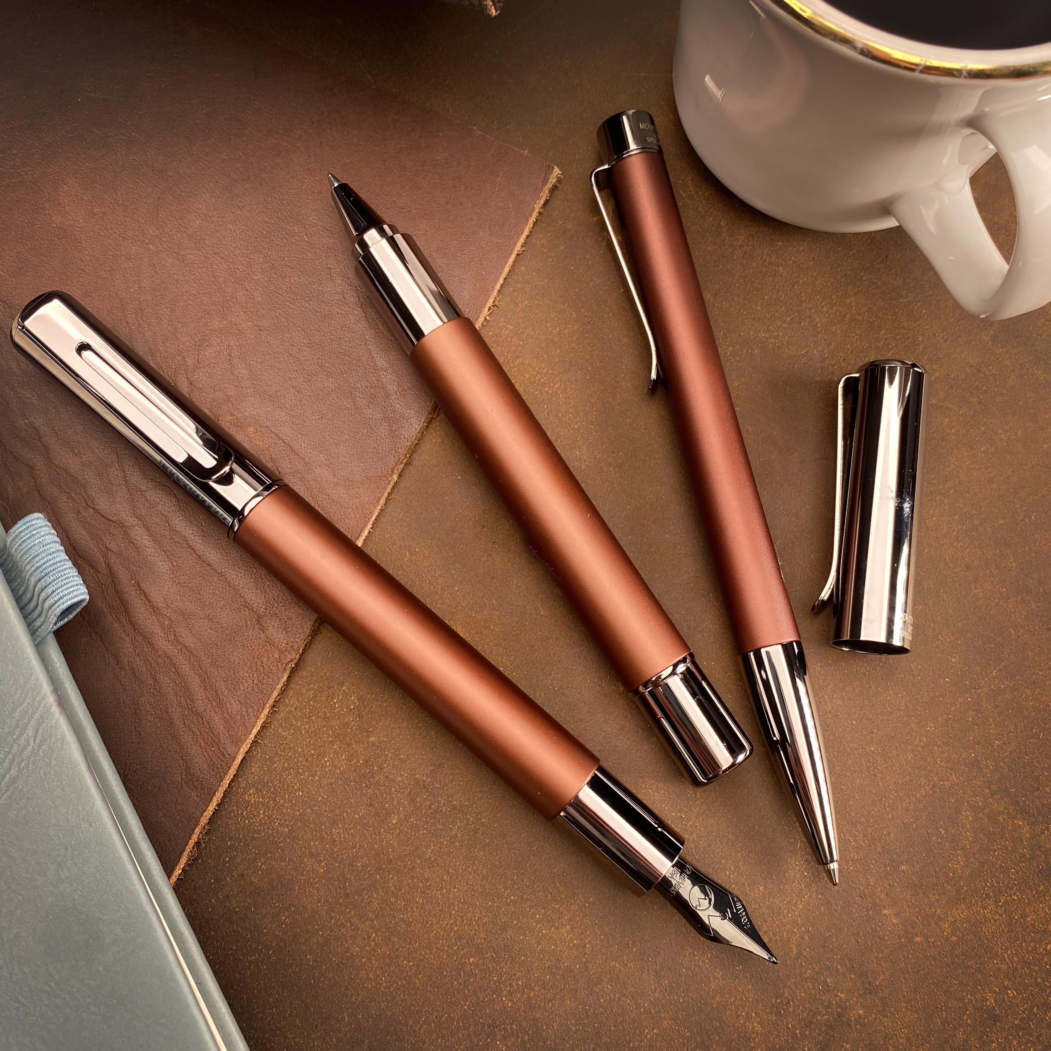 Monteverde USA Ritma Special Edition 2024 Tintenroller (eloxierter Espresso) – exquisiter Luxusstift für Männer und Frauen, perfekt für Büro, Business, Schule, Geschenke, Journaling, Autogramme