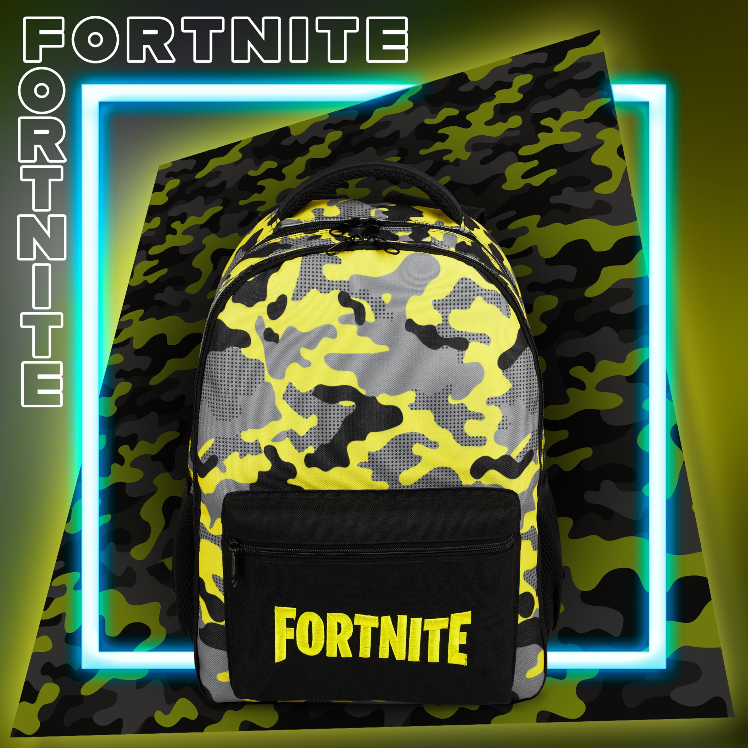 Fortnite Mochilas Infantil Bolsa Mochila Escolar Niño y Adolescente Mochila para Viaje Deporte con Cintas Ajustables Regalos para Gamers