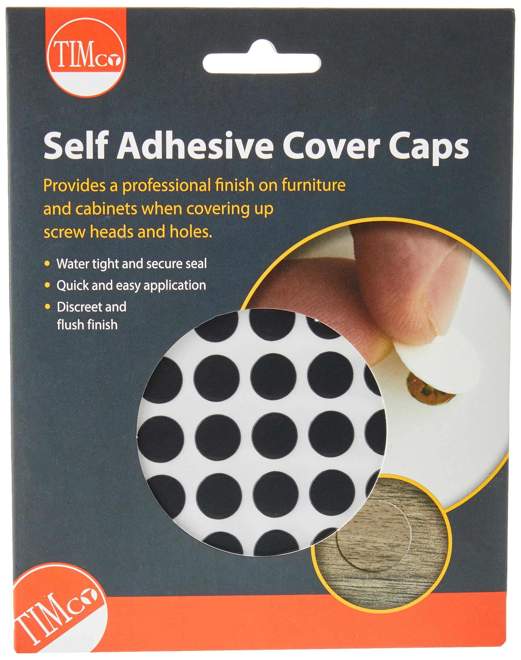 Timco Self-Adhesive CoversBlack13mm from B&Q