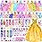 85 Pcs Doll Clothes and Accessories Kit, Include Princess Gowns, Fashion Skirts, Evening Dresseses, Tops, Pants, Bikini Swimsuits, Shoes, Crowns, Necklaces, Glasses in Gift Box for 11-12 Dolls