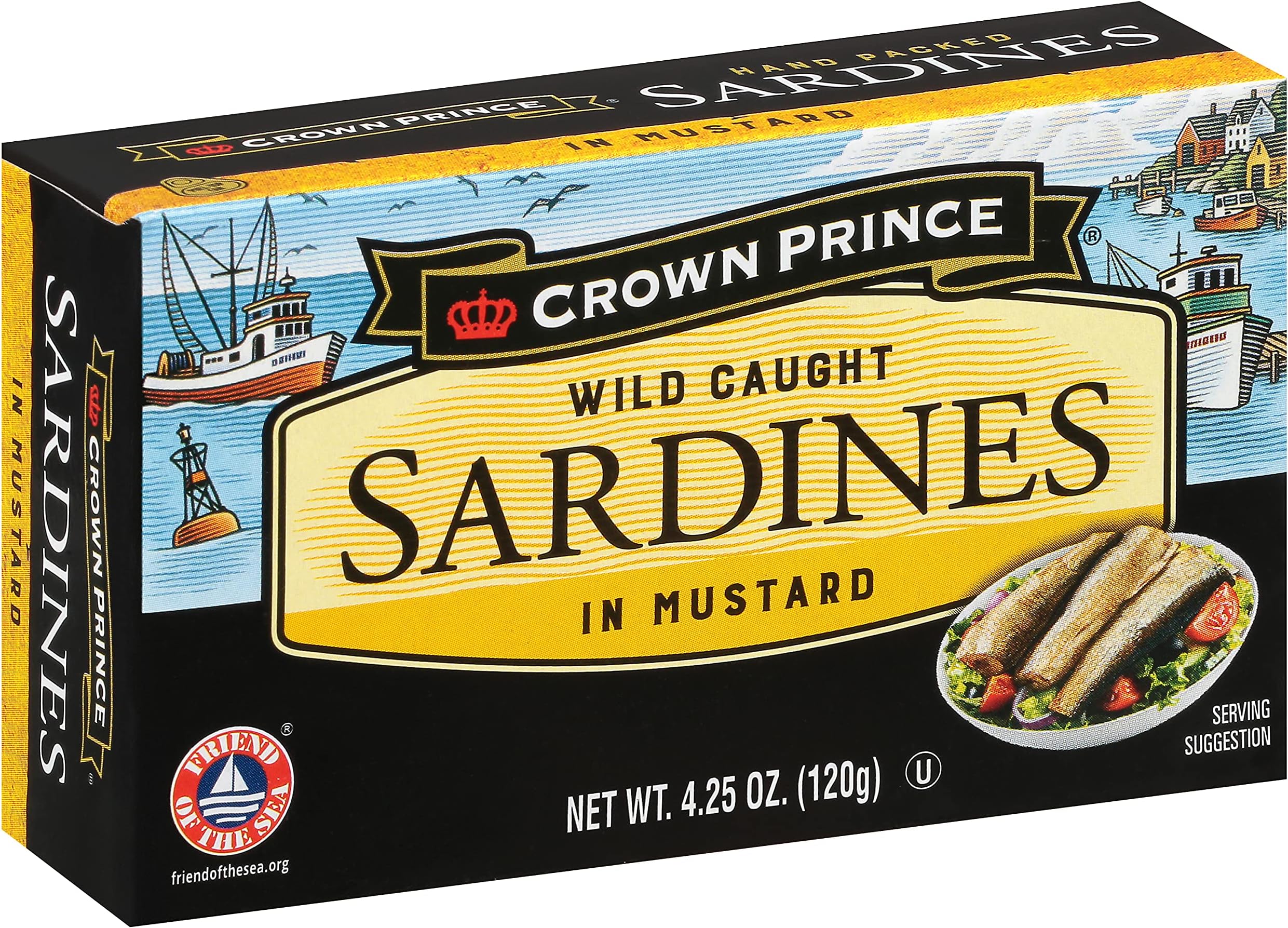BEACH CLIFF Sardines In Mustard Sauce, Wild Caught, High
