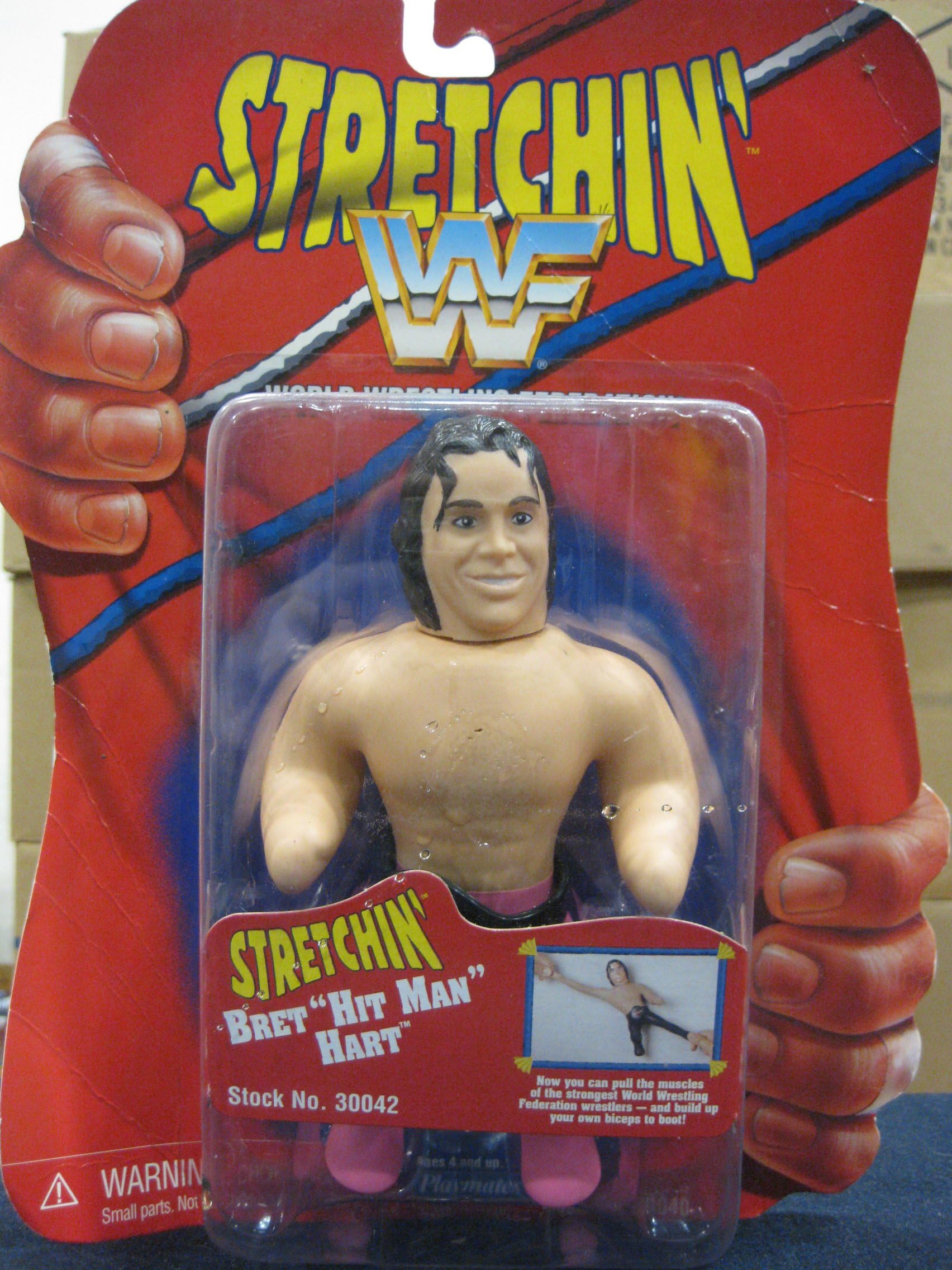 STRETCH ARMSTRONG WRESTLER BRET HART MOC 7"