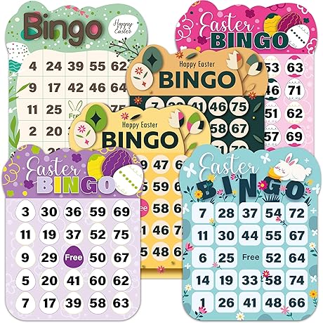 Queensell Easter Bingo Cards: Enrich Your Easter Celebration with Joyful Bingo Adventures