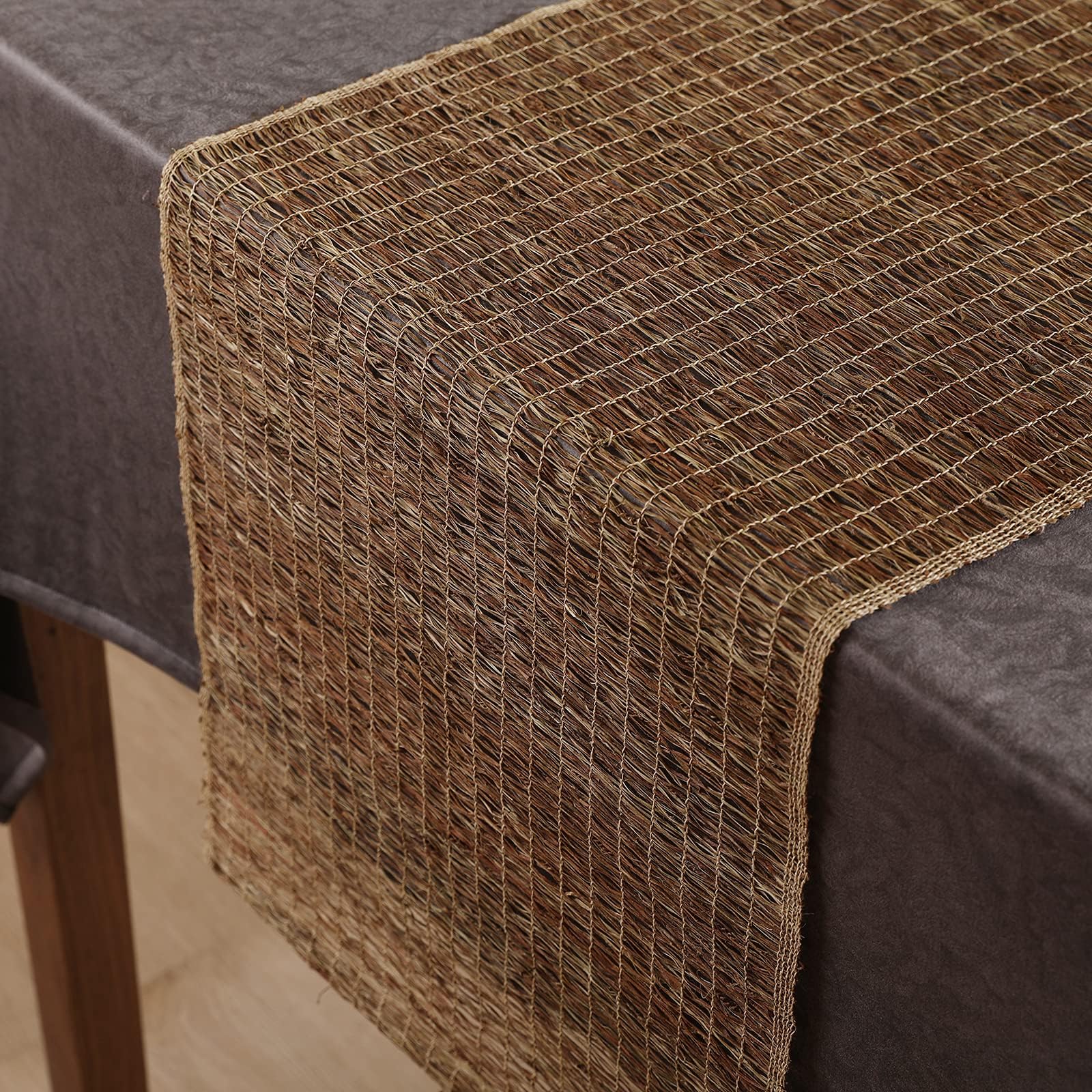 Amazon｜テーブルランナー Table Runner 竹 茶色 和風バンブーテーブルランナー 幅 30cm 40cm 手作り 耐熱性