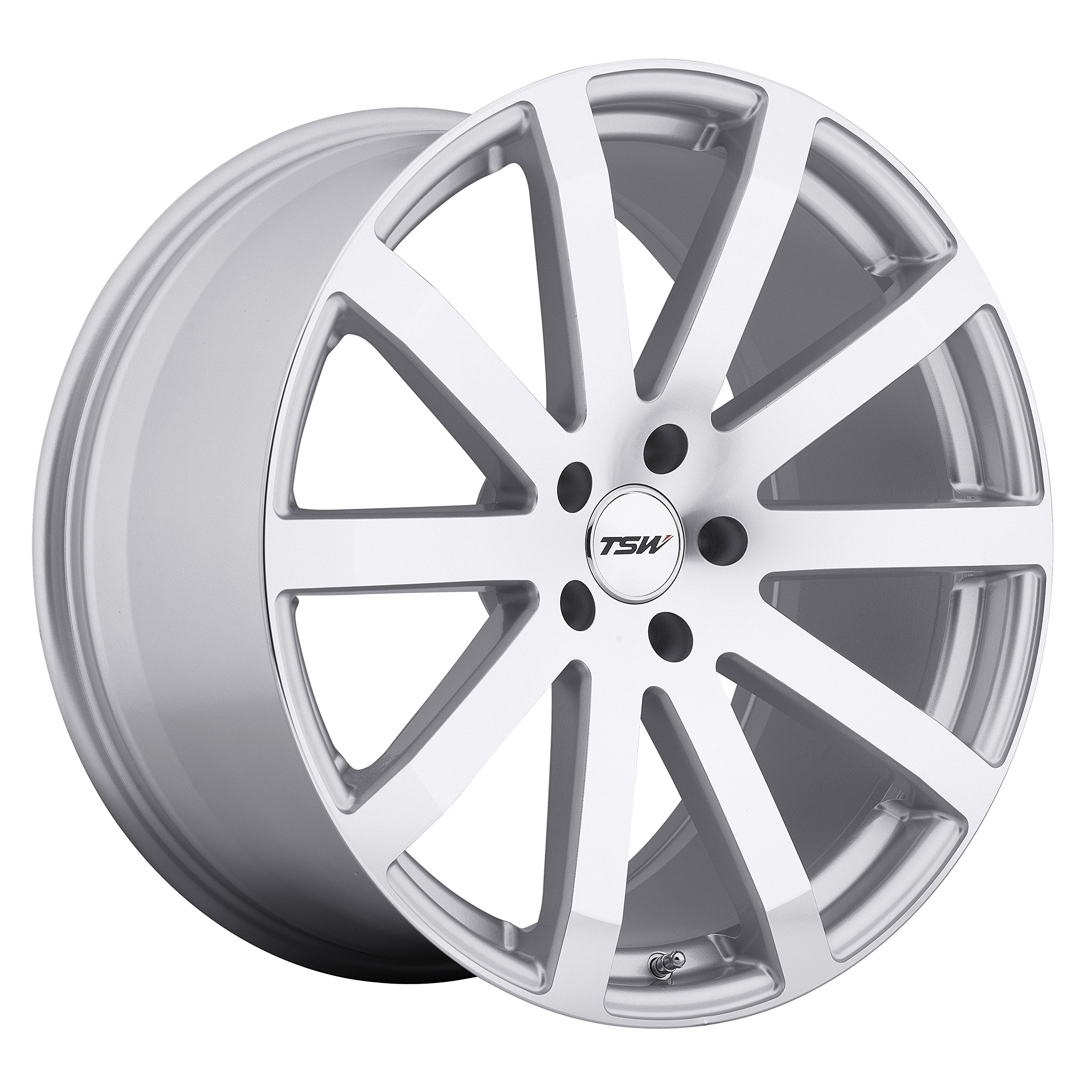TSW BROOKLANDS Silver Wheel with Painted Finish (18 x 9.5 inches /5 x 112 mm, 45 mm Offset)