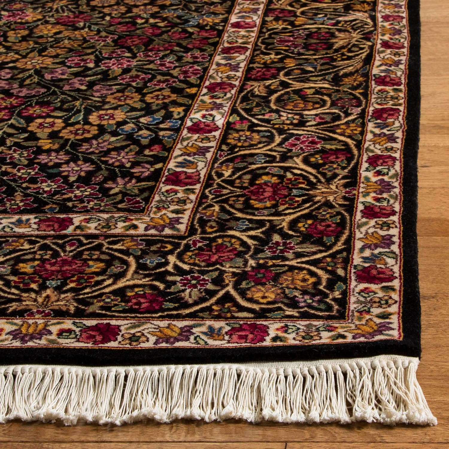 SAFAVIEH Royal Kerman Collection Area Rug - 6' x 9', Assorted, Handmade Traditional Wool, Ideal for High Traffic Areas in Living Room, Bedroom (RK28A) 6' x 9' (Rectangular) Multi Color