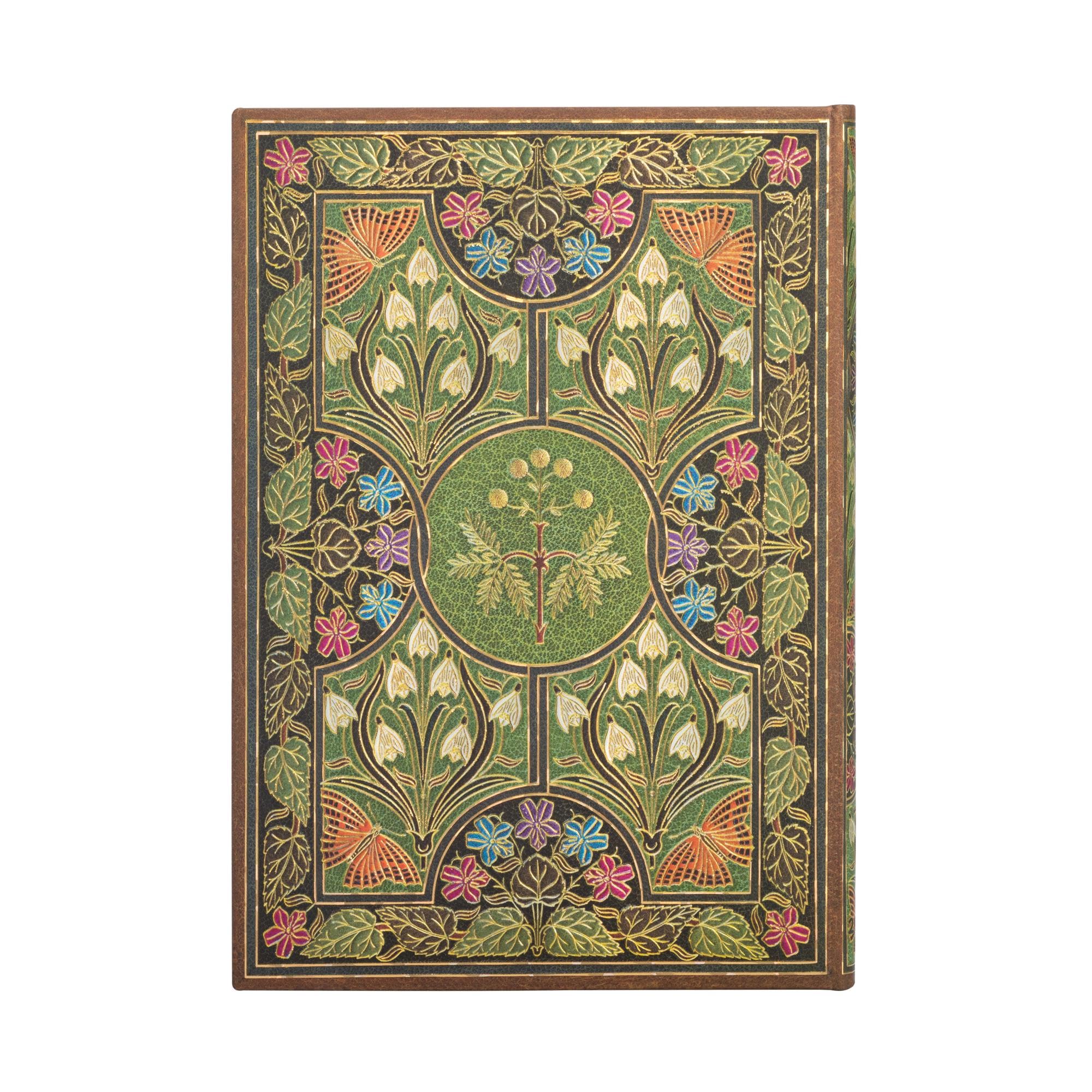 Poetry in Bloom (Midi 12-month Verso Hardback Dayplanner 2025 (Elastic Band Closure)