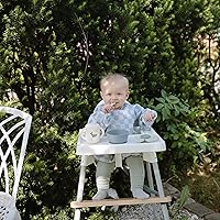 Vista 6 de Mushie - Babero de manga larga para bebé, resistente al agua, ajuste ajustable para edades de 6 a 24 meses