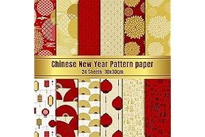 Whaline Chinese New Year Arts and Crafts: Paper Pack Blessings