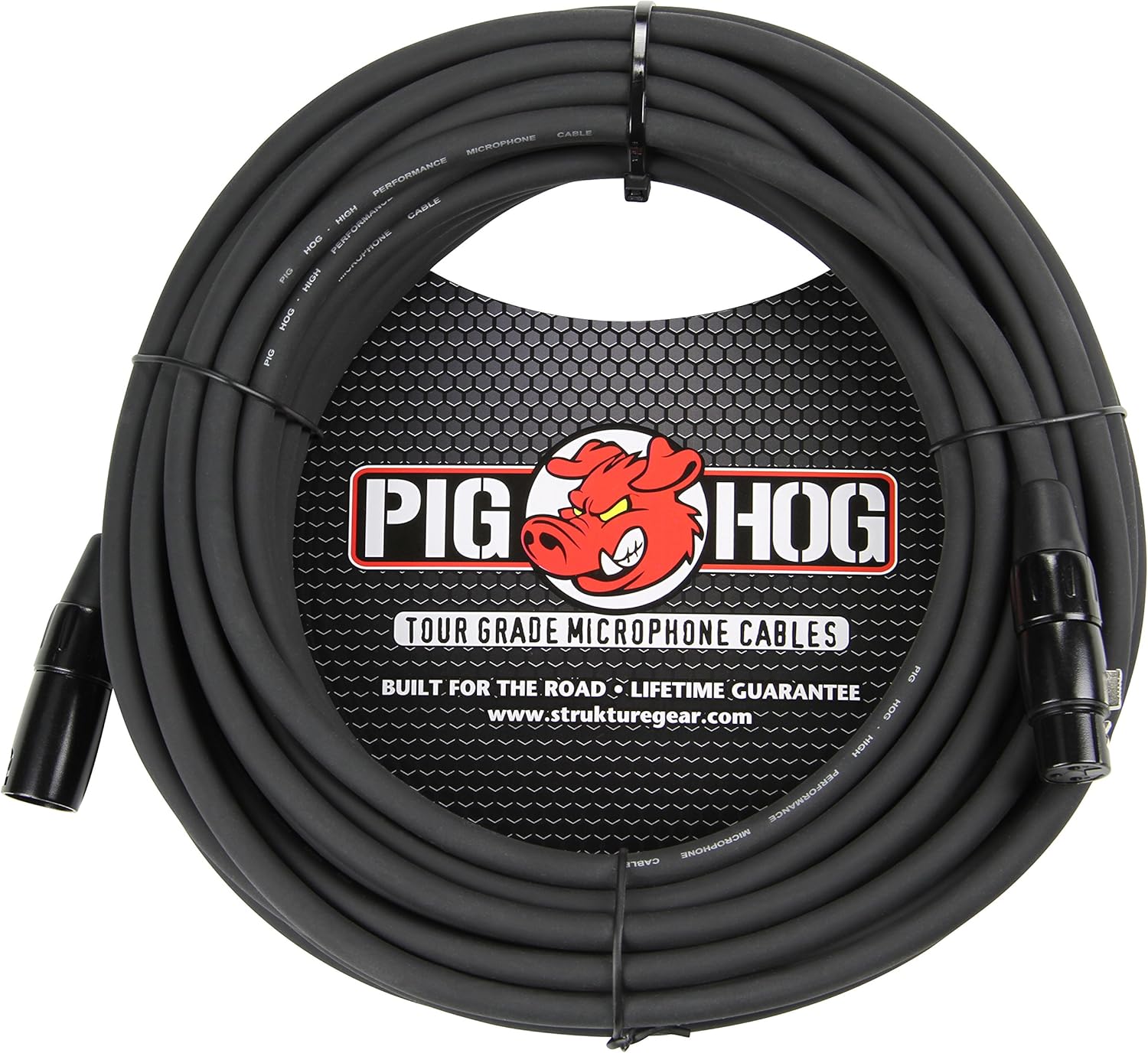 Pig Hog PHM50 High Performance 8mm XLR Microphone Cable, Black , 50 Feet
