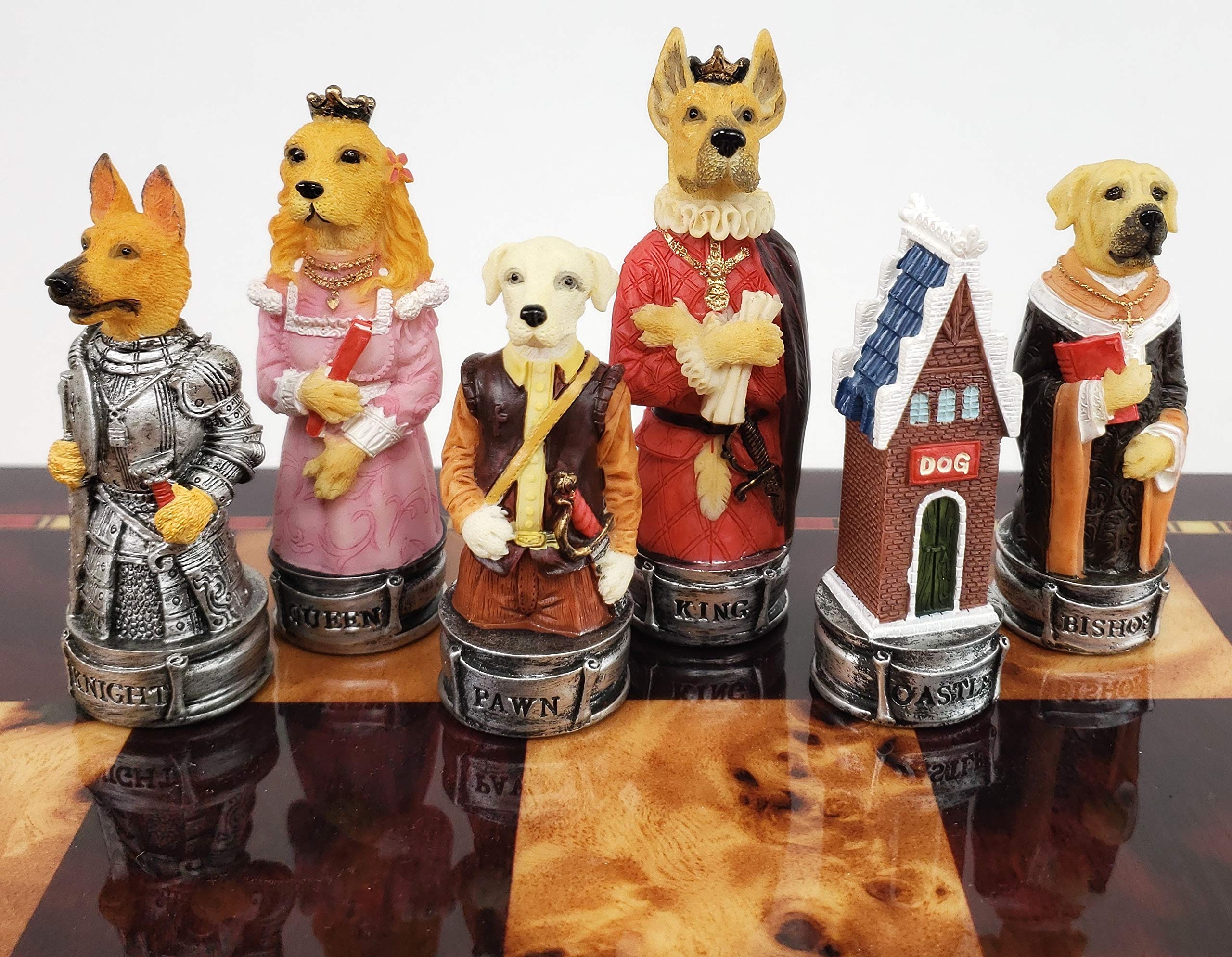 Amazon.com: HPL Royal Cats Vs Dogs Set of Chess Men Pieces Hand