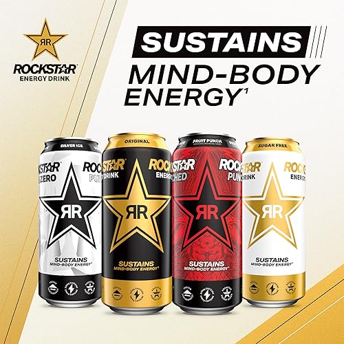 Miniatura 4 de Rockstar Bebida energética, sin azúcar, lata de 16 onzas líquidas