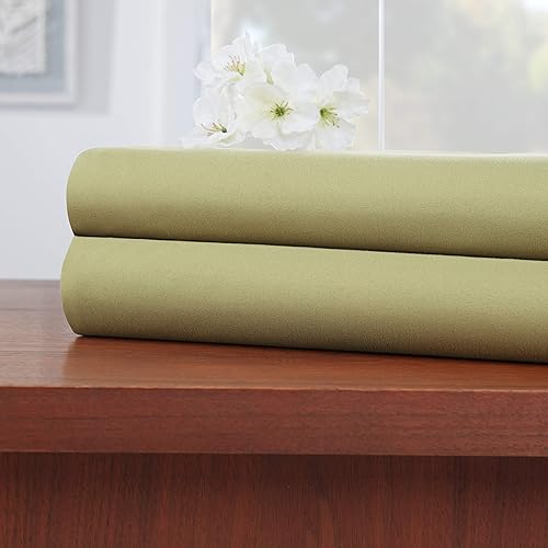 Miniatura 2 de Sábanas encimeras de alta calidad – Paquete de 2 sábanas superiores "110 GSM" de microfibra de doble cepillado, gruesas y cómodas, juego de sábanas
