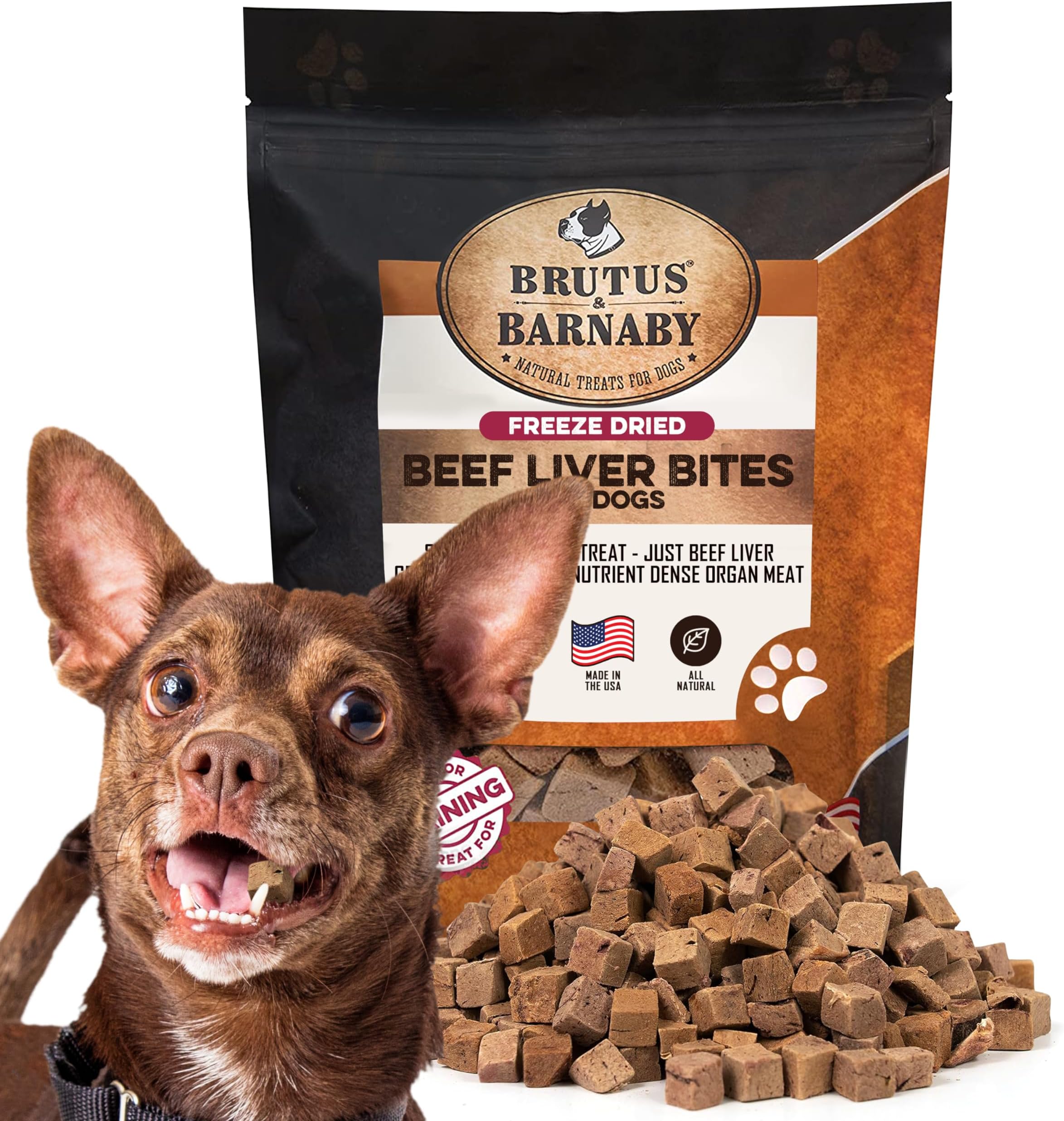 Simply Nourish Freeze Dried Grain Free Beef Liver Dog Treats, 5oz Pet Supplies