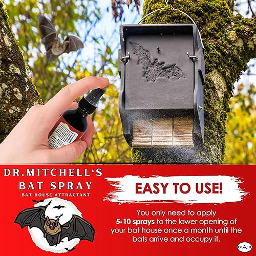 Miniatura 3 de Dr. Mitchell's - Espray para murciélagos, señuelo atractivo para casas de murciélagos, botella de 2 onzas, fórmula de feromonas totalmente natural