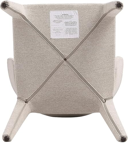 Miniatura 9 de Manhattan Comfort Conrad - Silla de comedor de tweed/metal de 17,3 pulgadas, color trigo (juego de 2) Trigo,Negro -,Crema,Gris,Saddle,NEGRO