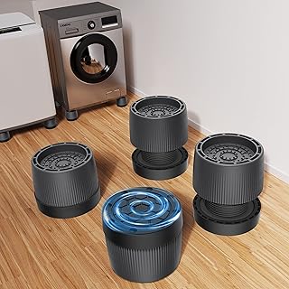 xuenair Anti Vibration Pads, 4pcs Anti VibrationPads for Washing Machine, 2.0 in-2.8 in Washing Machine Pads for Anti Vibr...