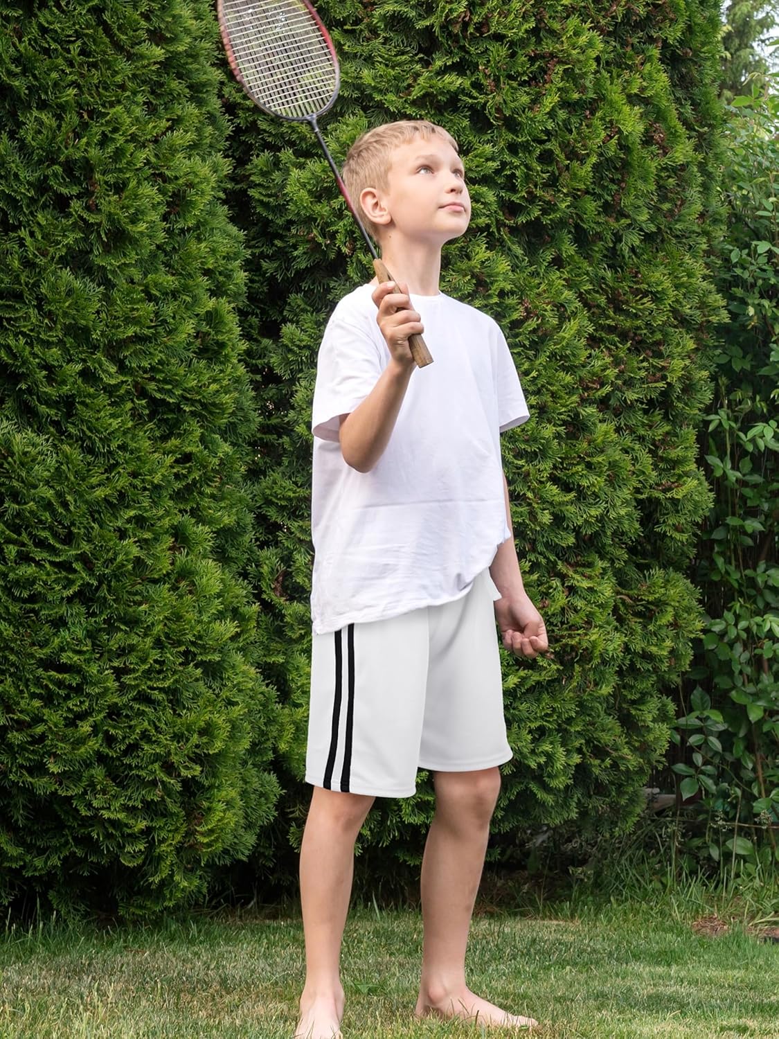 5 Pack Boys Athletic Shorts Boys Shorts Mesh Basketball Soccer Quick Dry Gym Clothes for Kids with Drawstring - Image 6