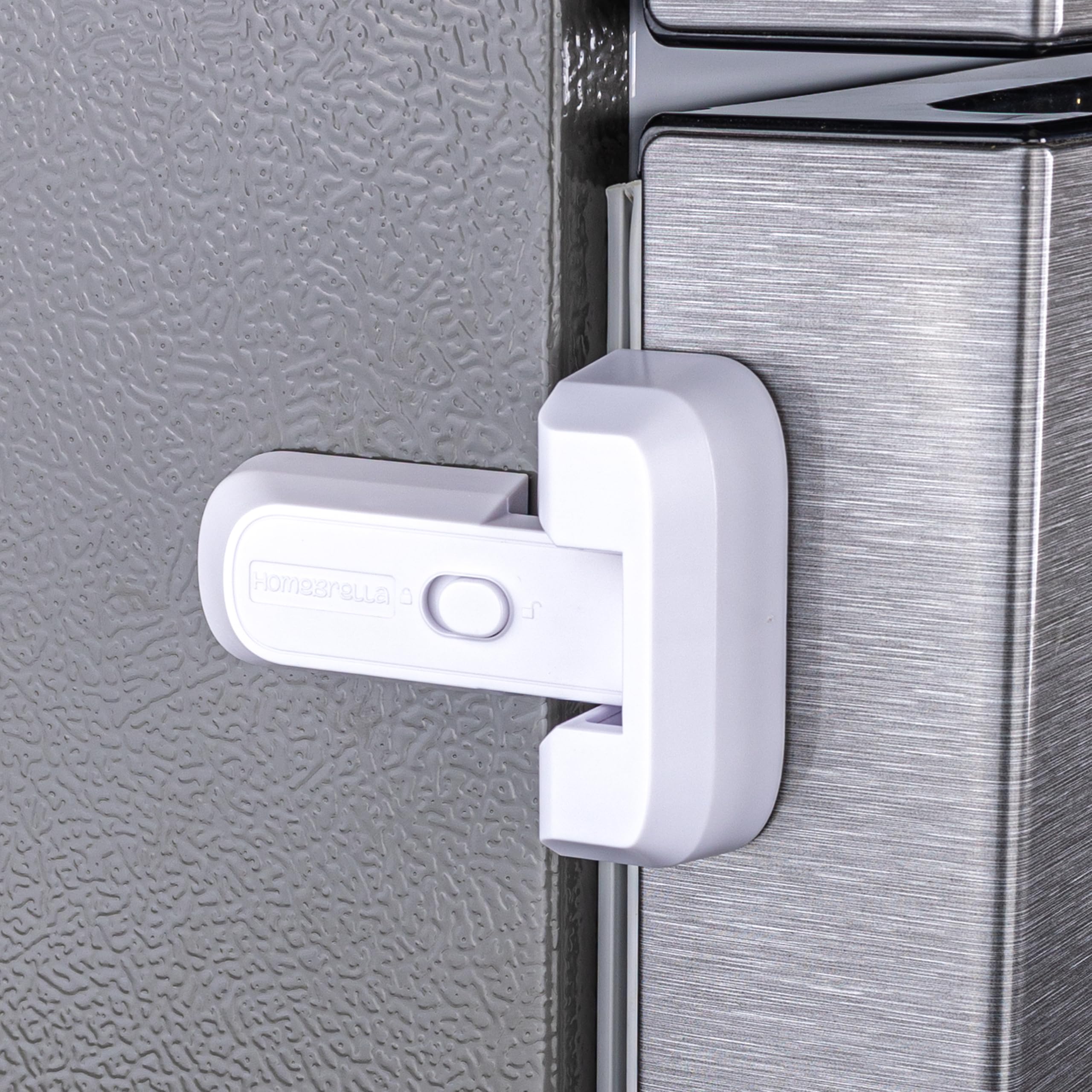 Baby Safety Lock Refrigerator Lock Child Anti-clamping Cabinet Door Lock Door Stopper Freezer - View #4