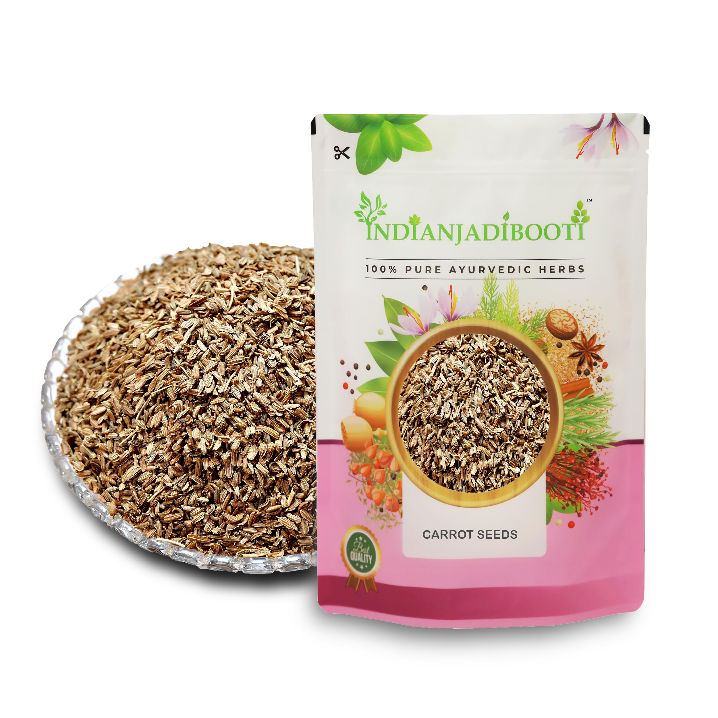 IndianJadiBooti Edible Carrot Seeds | For Good Skin Health & Immunity Benefits - Gajar ke Beej for Eating- Daucus carota | 400 Grams (B07DFF48Z1) Amazon Price History, Amazon Price Tracker
