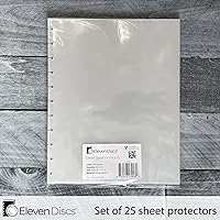 Vista 2 de Eleven Discs Protectores de hojas de carta para cuadernos con disco para Circa, Arc, TUL (transparente, juego de 25)