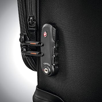 Samsonite Pro Travel Softside Expandable Luggage with Spinner Wheels, Black, Carry-On 21-Inch