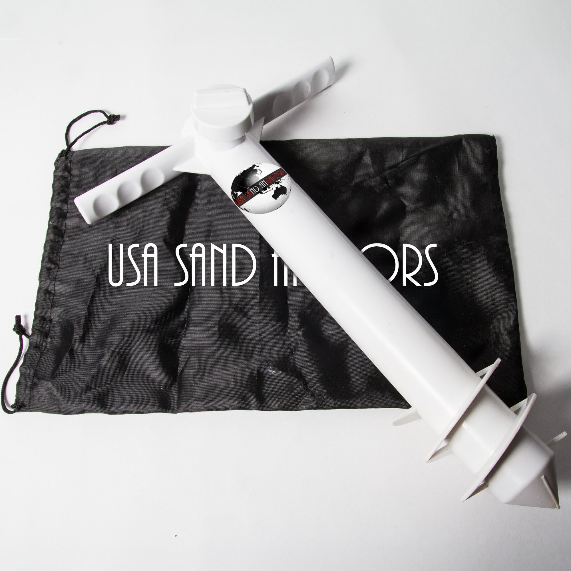 USA Sand Anchors Beach Umbrella Plastic Sand Anchor and Beach Bag