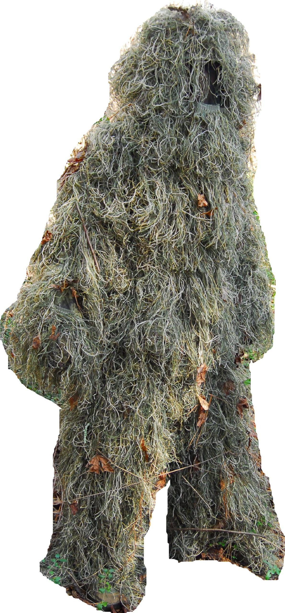 Ghillie Suits Bulls-Eye (Woodland, Med/Large) - ONE Year Warranty!