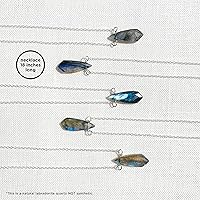 Vista 7 de Labradorite Arrow Head Pendant Necklace, March Birthstone Gift, Healing Chakra Protector, Handmade Sterling Silver Necklace, Natural Faceted