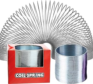 Silver Metal Coil Spring, Goody Bag Fillers, Party Favor for Kids, Variety of 2.4