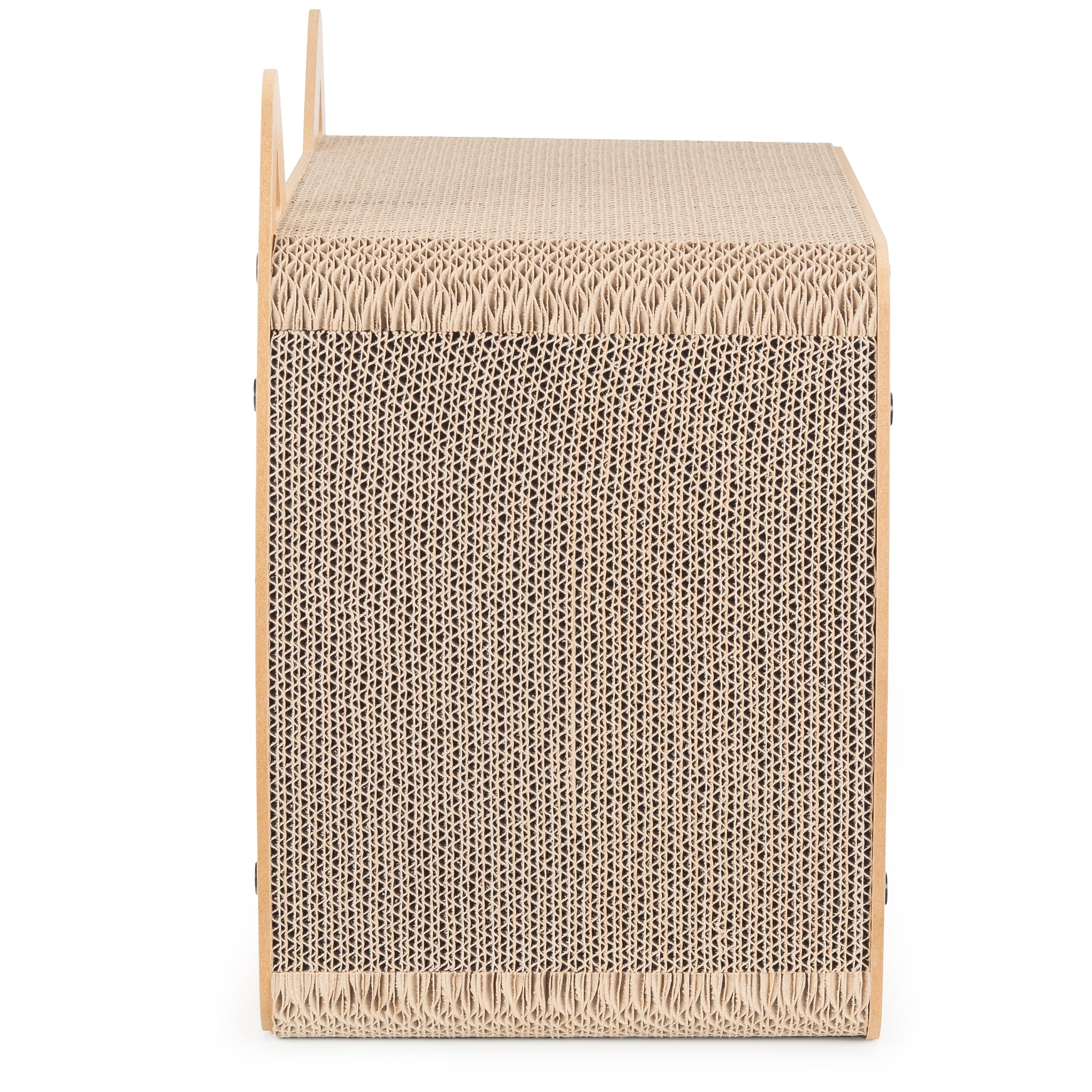 COIL Tonneau à chat, niche pour chat, arbre à chat, lit pour chat, lit pour chat, lit respectueux de l'environnement, carton à griffer, MDF (hauteur : 40 cm)