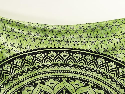 Vista 126 de Popular Handicrafts Tapestry Wall Hanging Hippie Ombre Mandala Bohemian HippyMetallic Shine Intricate Indian Tapestries Bedspread 84 x 90 Inches