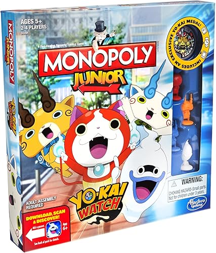 Miniatura 4 de Hasbro Gaming B6494 Monopoly Junior: Yo-kai Watch Edition