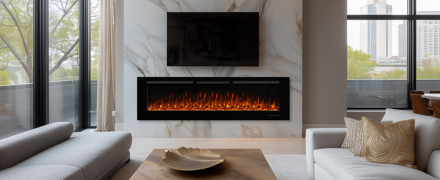 charmi528　アルテマインフォーム2点セット Amazon.com: Dreamflame Electric Fireplace 42inches, Wall-Mounted