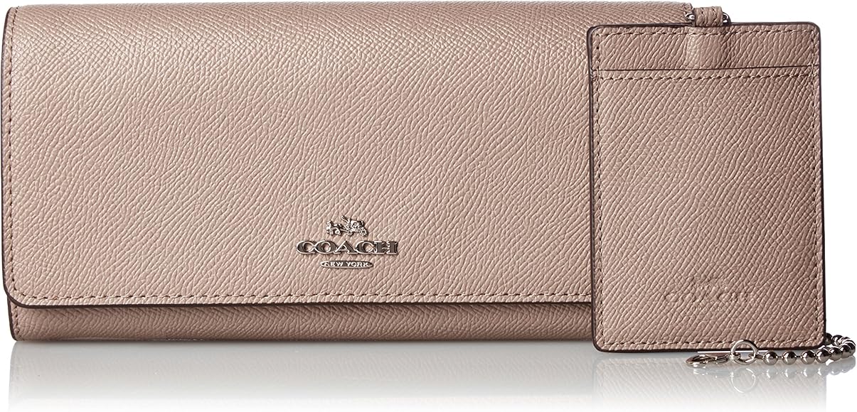 Amazon | [コーチ] 公式フラップ ウォレット クロスグレイン レザー