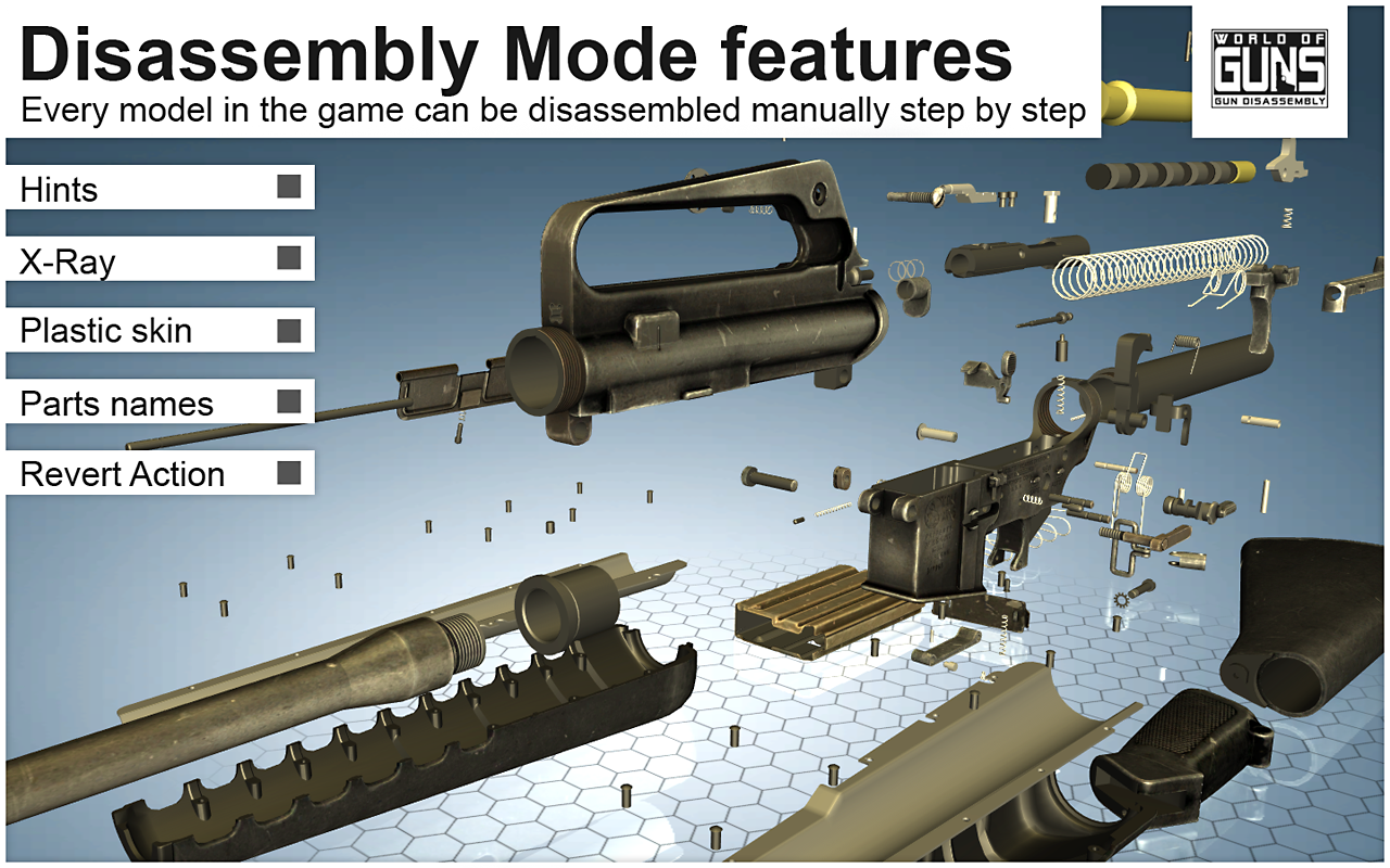 Simple Gun Assembly World of Guns: Gun Disassembly - App on Amazon Appstore