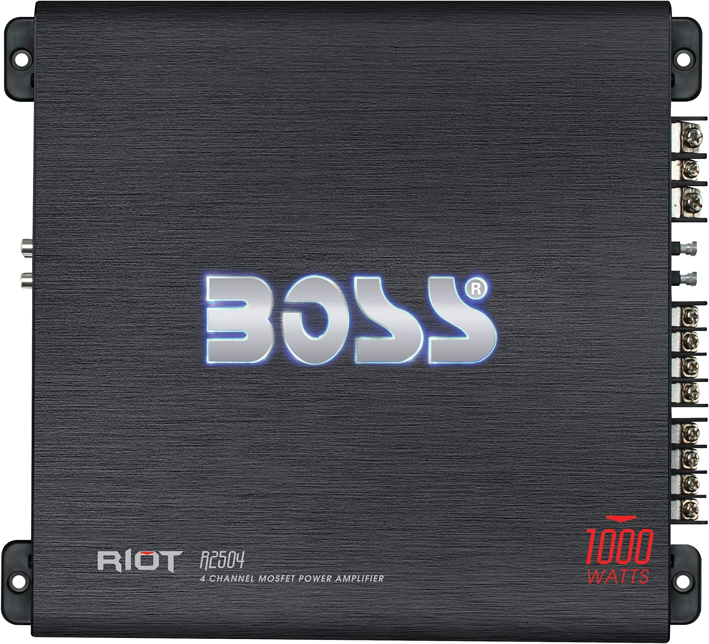 BOSS Audio R2504 Riot Series Full-Range Class AB Amp (4 Channels, 1,000 Watts Max)