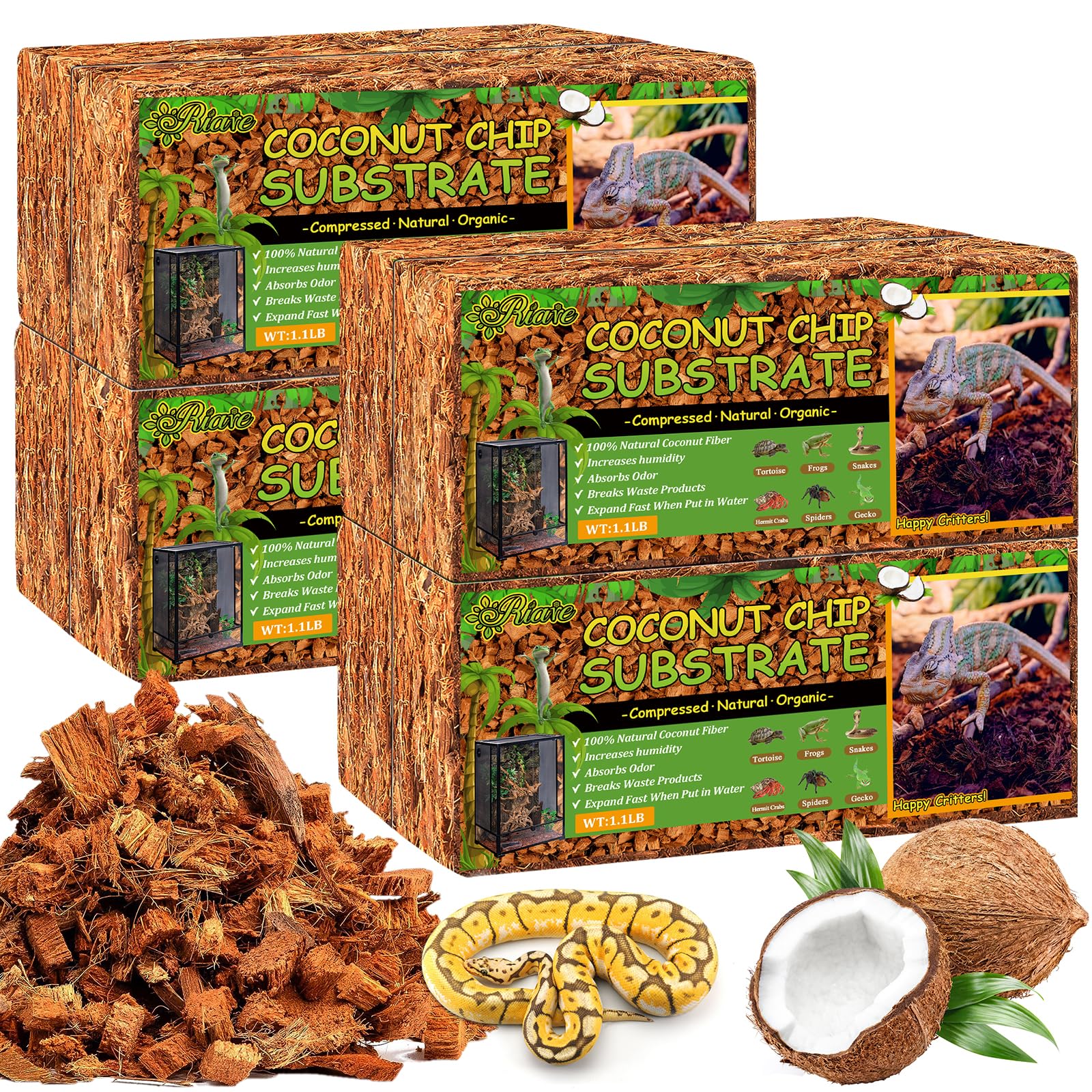 Riare 8 Pack Coconut Chip Substrate