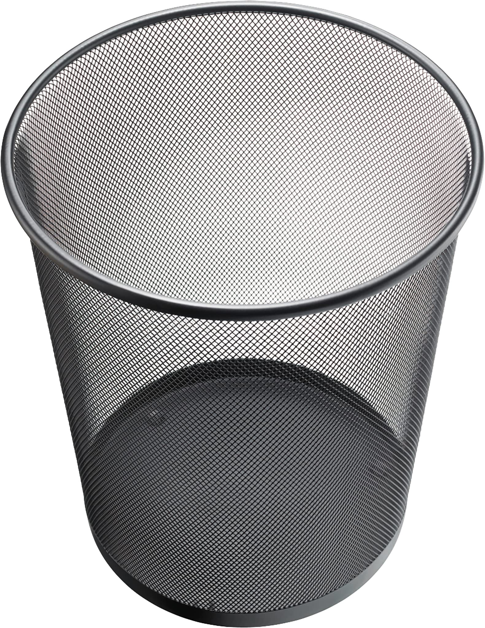 Corbeille à Papier Helit En Plastique 30 Litres – Ronde, Noire, Avec Poignée Pratique ! Poubelle Bureau
