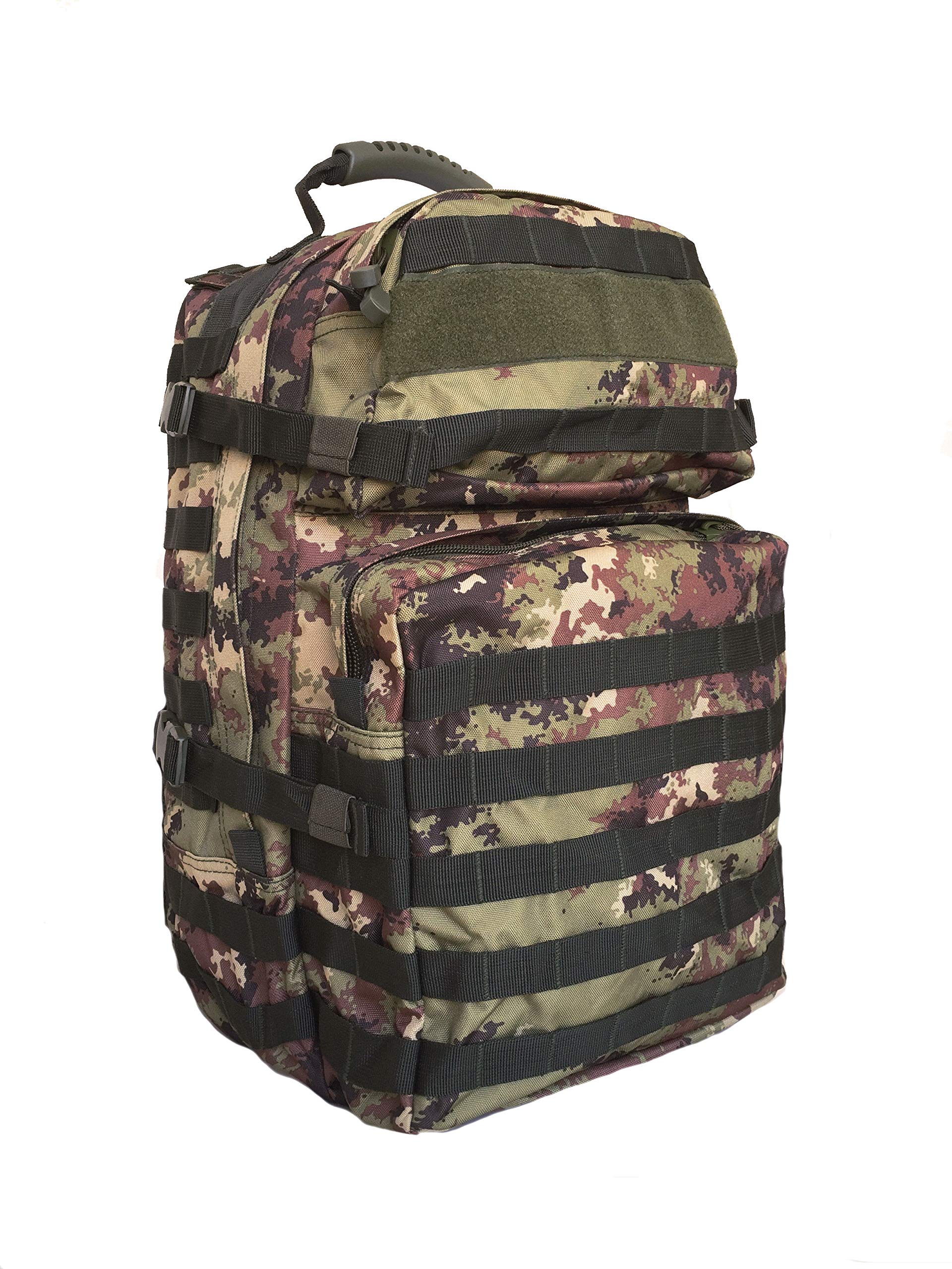 ALGI Zaino Militare Tattico Medium 45 Litri Vegetato Mimetico